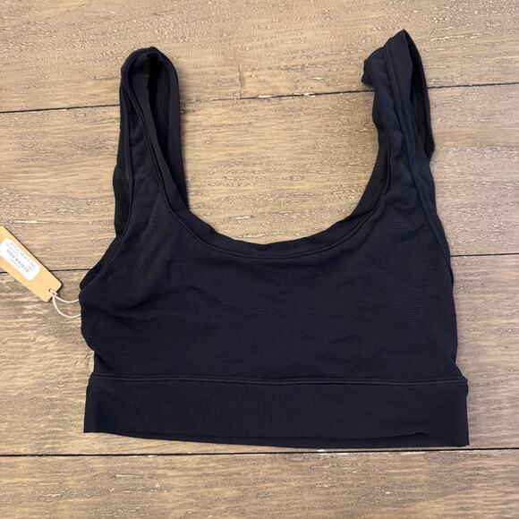 SKIMS Womens Size Small Fits Everybody Scoop Neck Bralette Mesh Onyx Comfort NWT - Picture 3 of 5